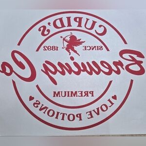 Cupids Brewing company Transfer sheet